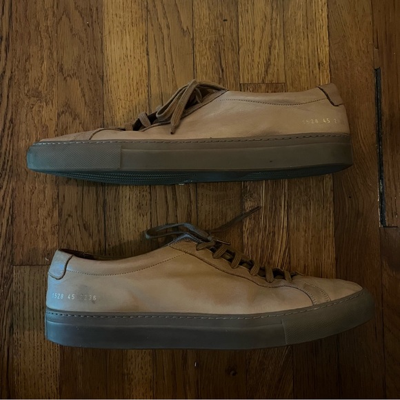 ✨COMMON PROJECTS | Original Achilles Beige / Tan Leather Sneakers / Trainers✨ - Picture 2 of 8
